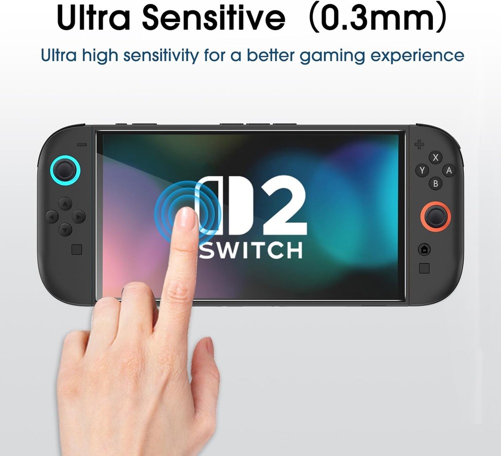 Nintendo Switch 2 Screen Protector 7.9'' Tempered Glass [2Pack], Bubble Free