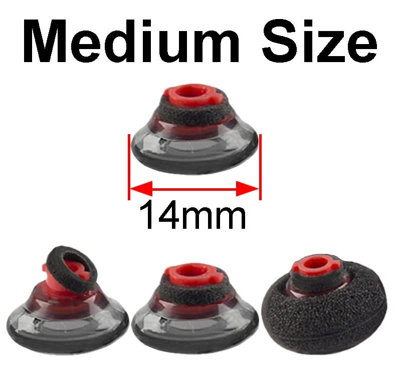 A-Focus Voyager 5200 Eartips Set, Comfortable Replacement Ear medium, gray