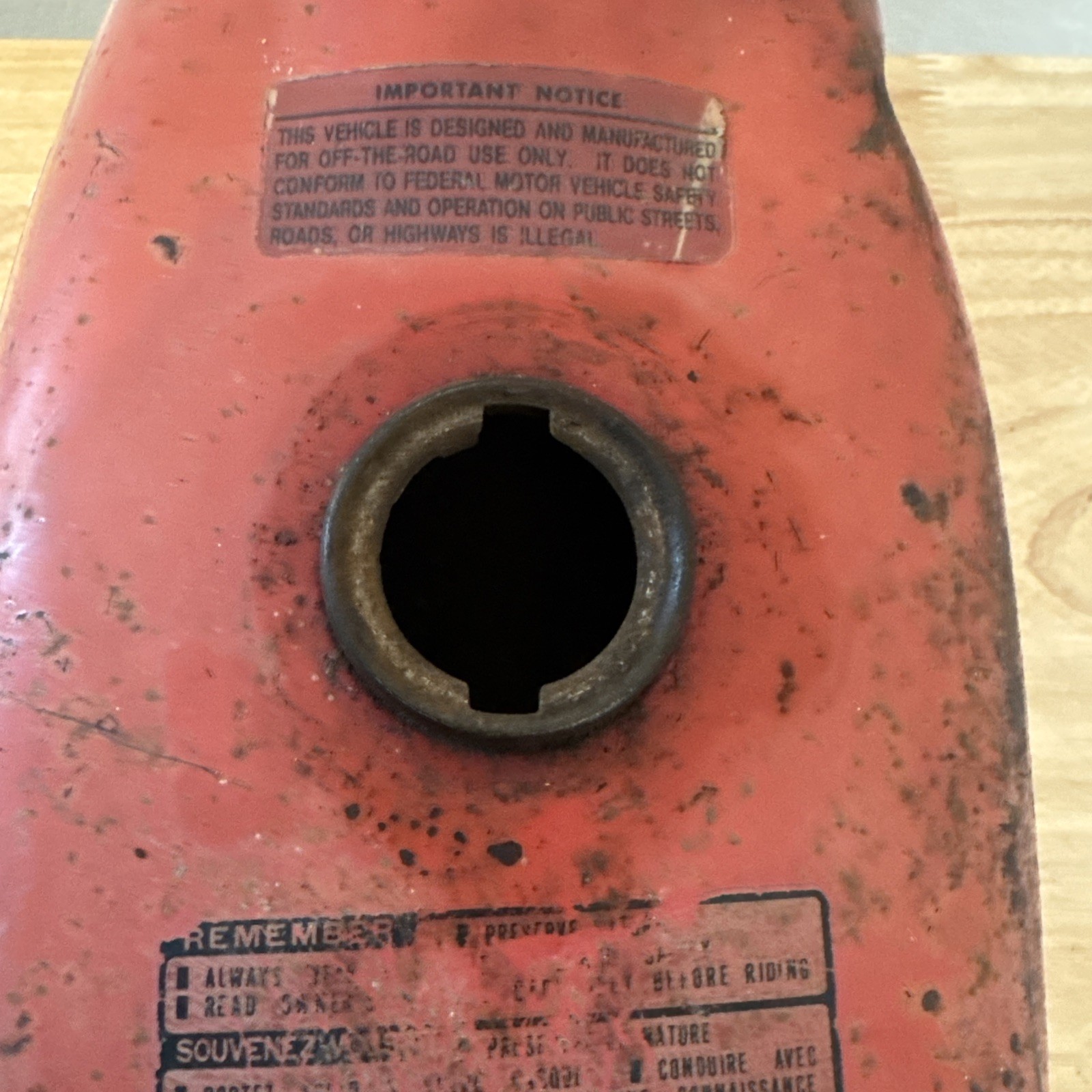 Honda ATC70 Gas Fuel Tank OEM ATC 70 Cap Included Needs Repair