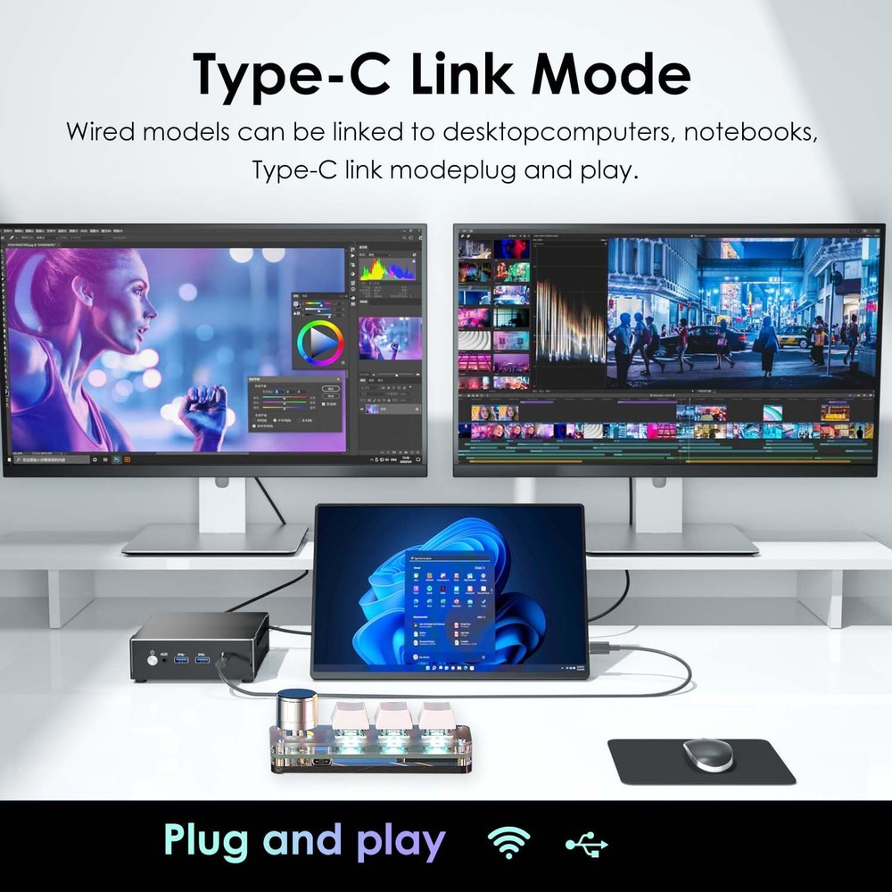 Macro Pad Macro Keyboard Programmable Keypad Customized 3-Key Mini Mechanical...