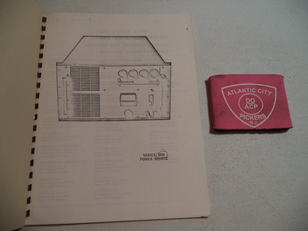 ELGAR SERIES 1000 POWER SOURCE INSTRUCTION MANUAL