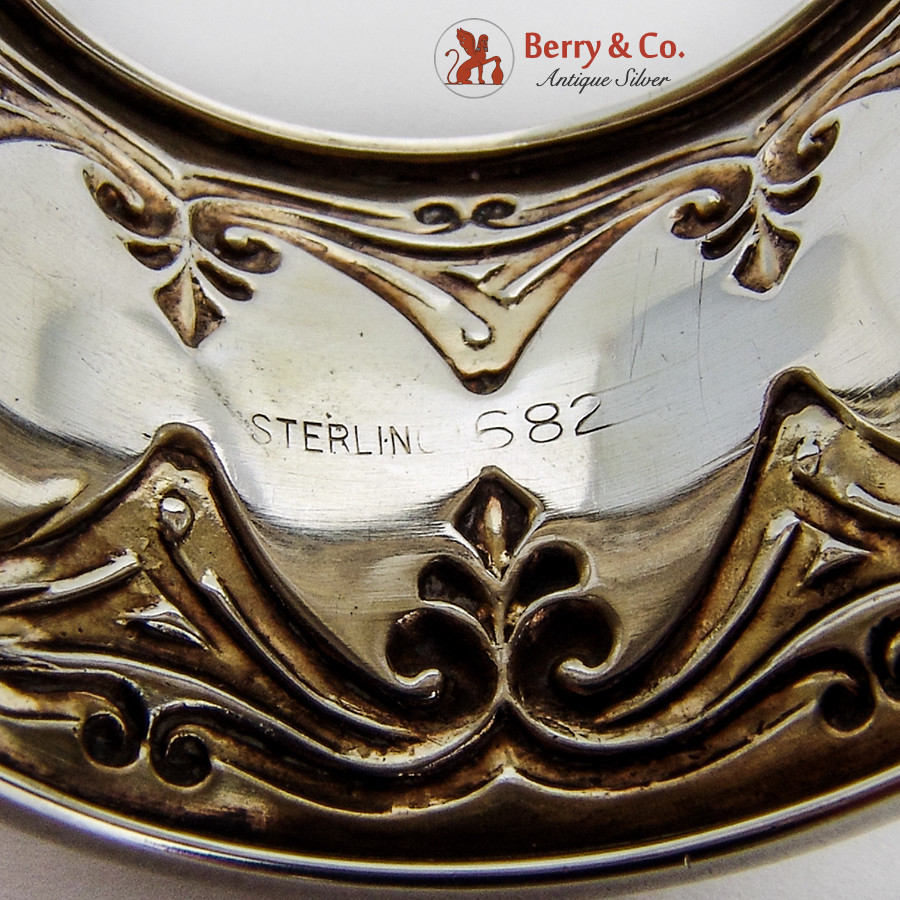 Napkin Ring Ornate Decorations Sterling Silver 1900