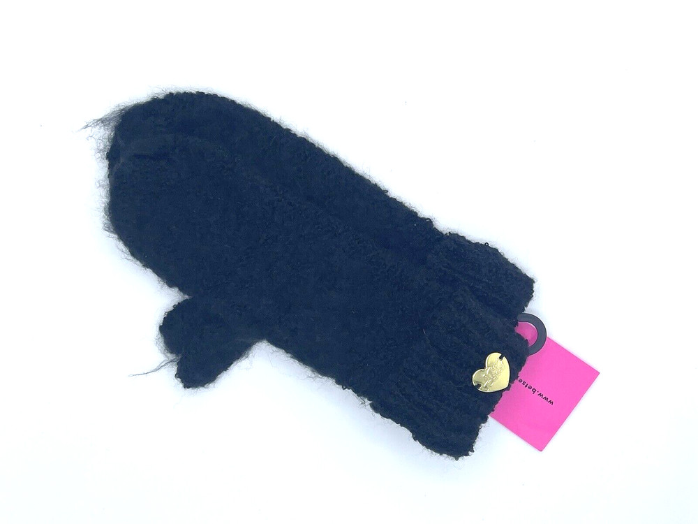 Betset Johnson Women's Mittens Black One Size  3443