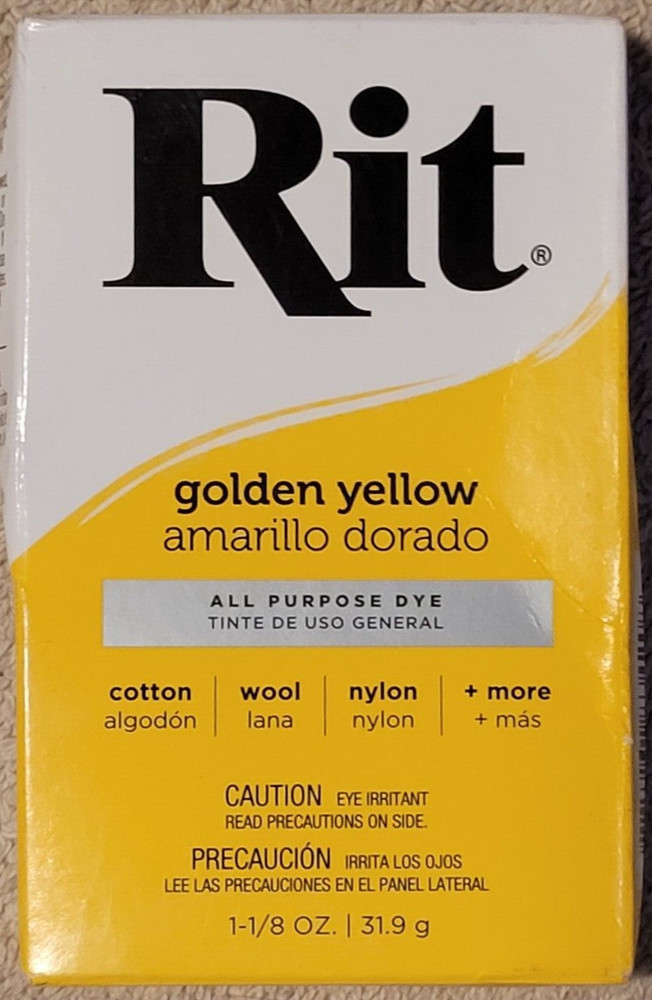 Rit Dye package Golden Yellow colored kit (sealed)