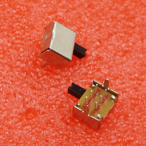 10pcs SK22D07 6Pin Toggle Vertical Slide Switch 2P2T 4mm Handle for PCB Mount