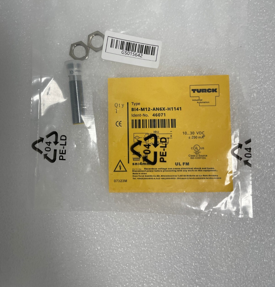Turck BI4-M12-AN6X-H1141 Inductive Proximity Sensor