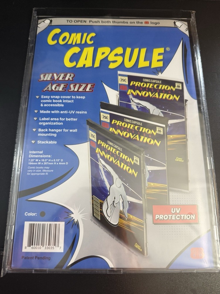 BLACK SILVER AGE SIZE COMICCAPSULE