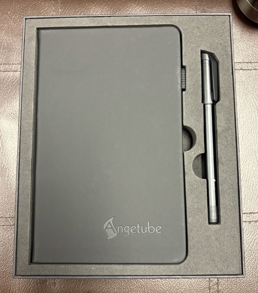 Angetube Smart Pen + Notebook Real-Time Sync For Notes & Drawing Black NIB