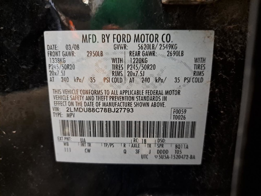 2008 Mkx Amplifier Sku#4215013