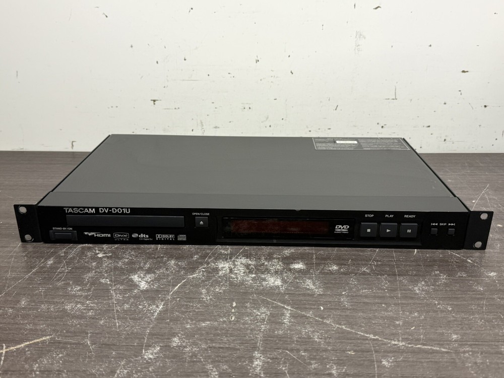 TASCAM DV-D01U Rackmountable Single Disc DVD Player - A168