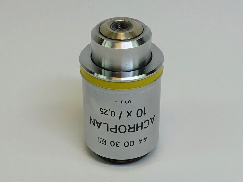 Zeiss Achroplan 10X/0.25 ∞/- Microscope Objective, P.N. 440030