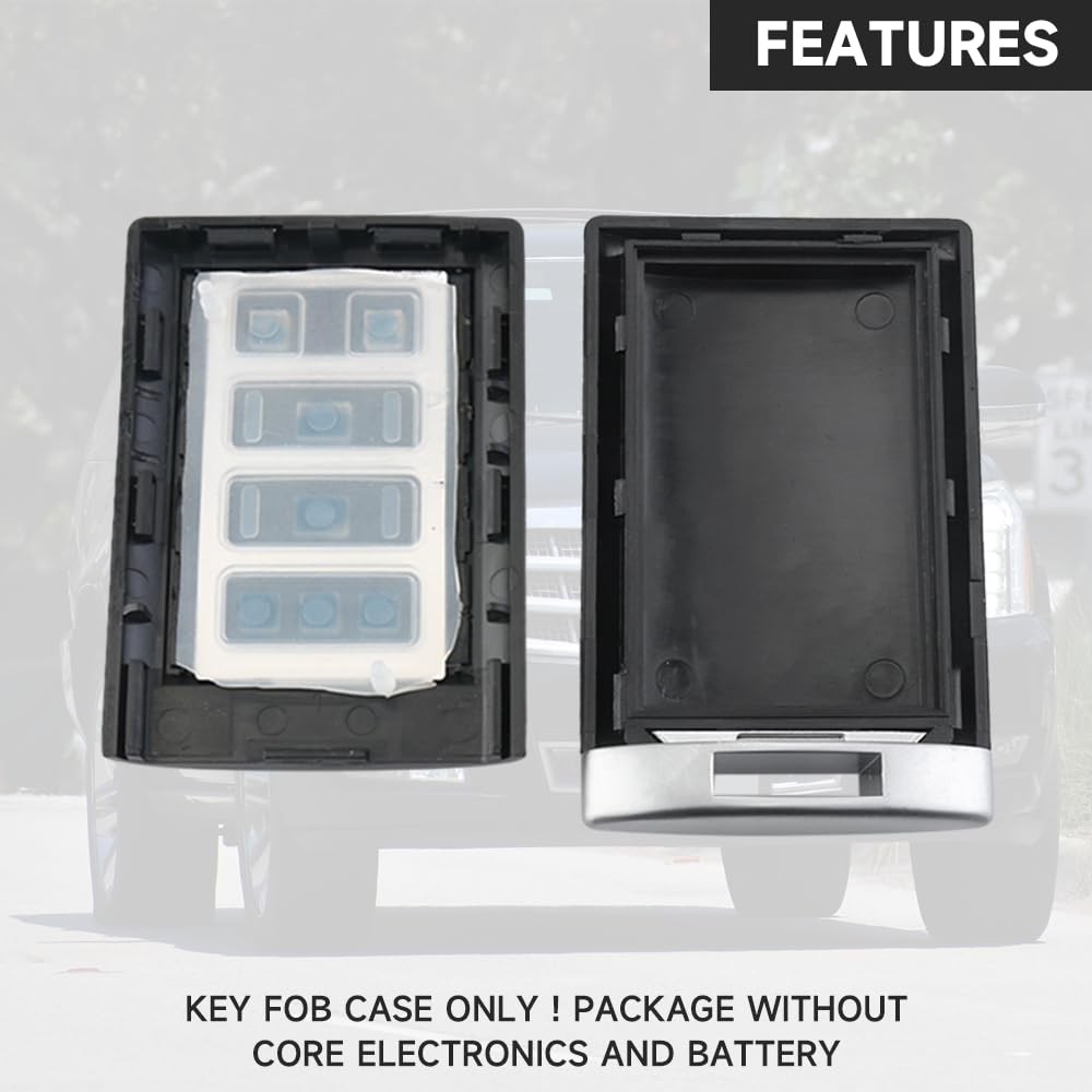 Key Fob Cover Case Replacement 6 Buttons Remote Control Shell -...