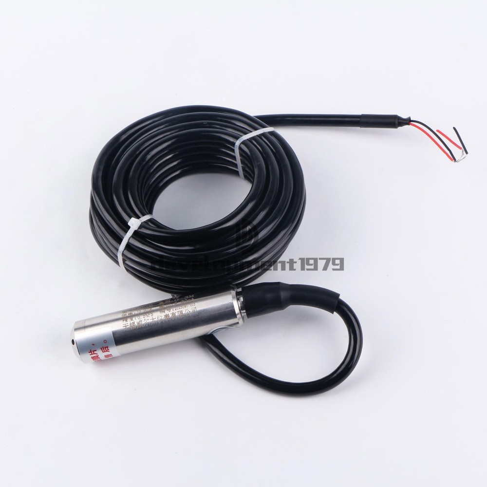 1PC Water Level Transmitter Liquid Level Transducer Sensor 1-10M Cable 4-20MA