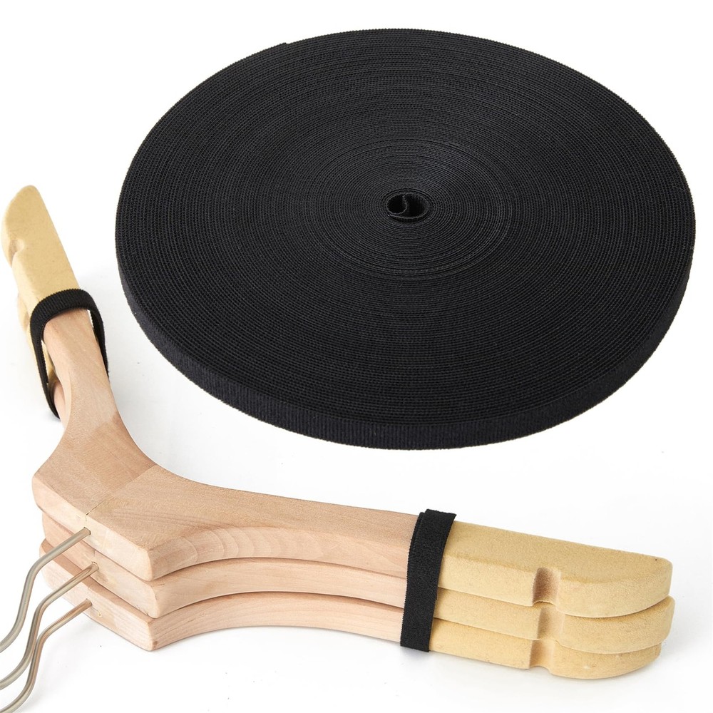 1/2In X 100Ft Hook and Loop Roll | Double-Sided Strips Self-Gripping Straps