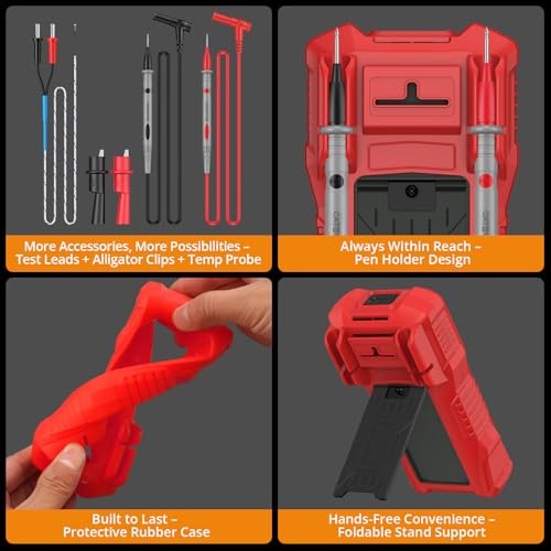 6000 Counts Digital Multimeter for DC AC Voltage/Current TRMS Voltmeter with