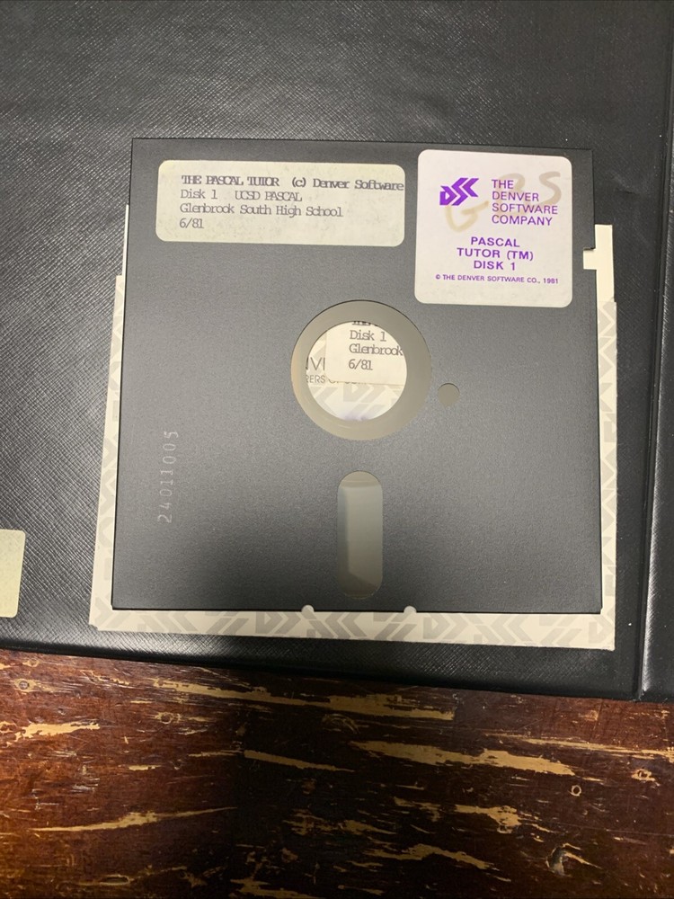Pascal Tutor Apple II Computer Disks School Kit