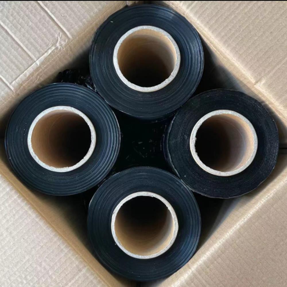 4 Rolls Black 18" x 1500FT Pallet Wrap Stretch Film Hand Shrink Wrap Heavy Duty