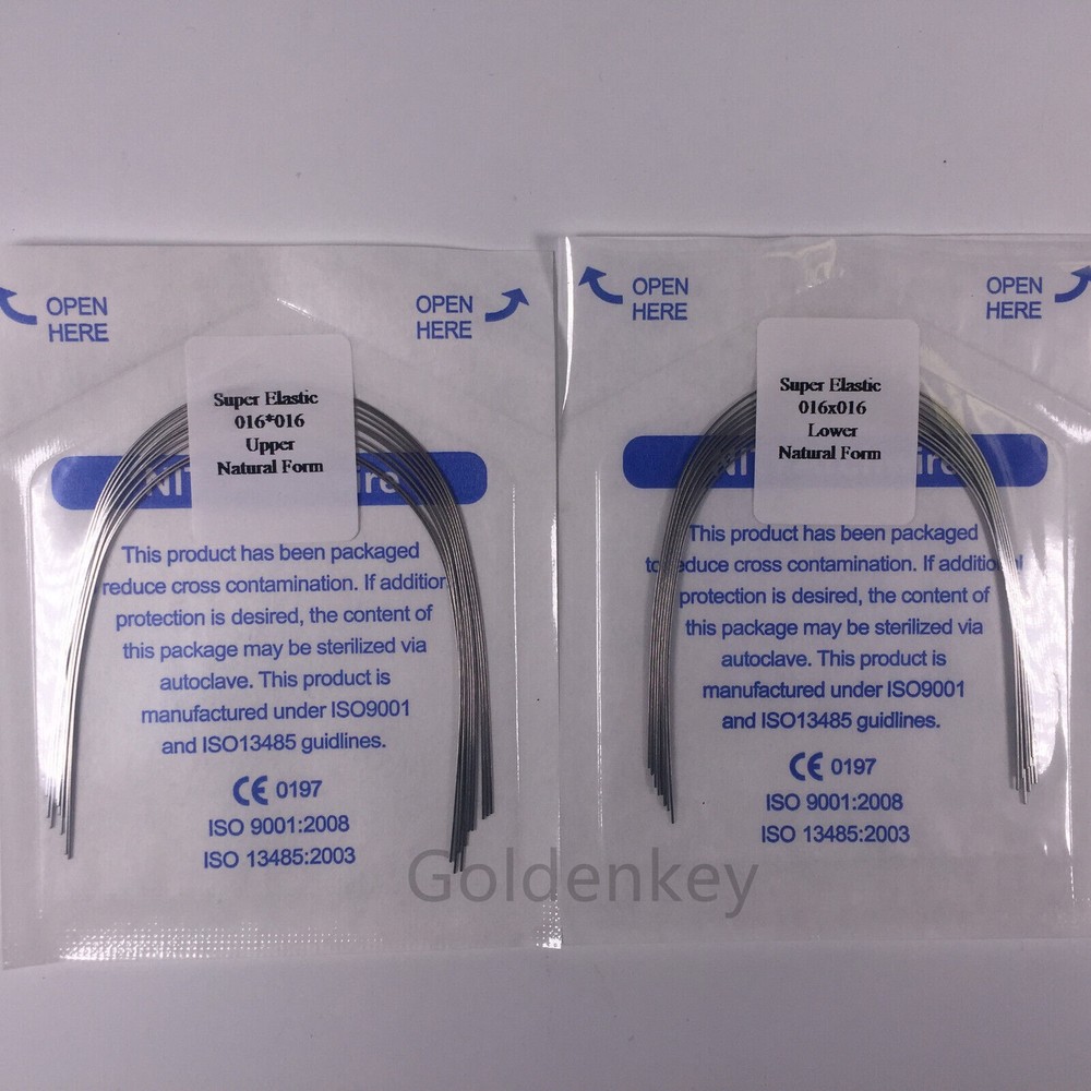 Dental Orthodontic Super Elastic Wire Niti Rectangular Arch Wires Natural Form
