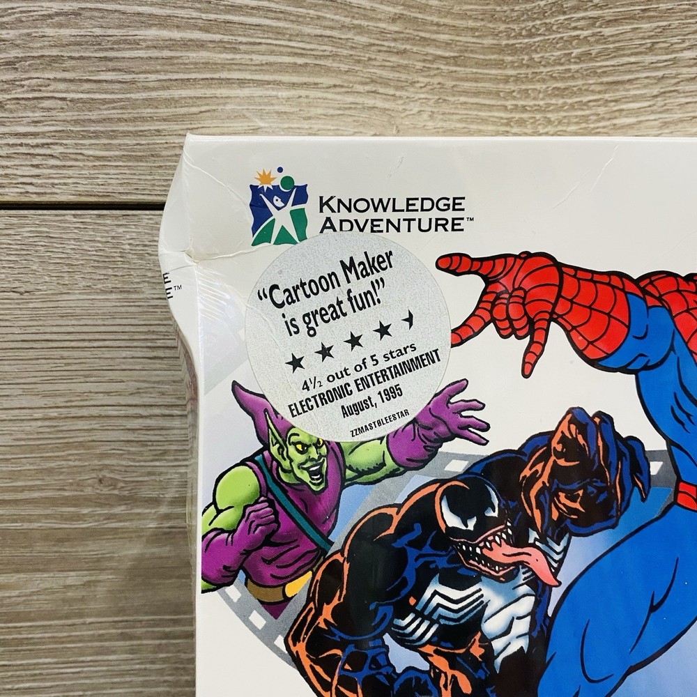 Spiderman Cartoon Maker PC CD Sound Effects Animation Knowledge Adventure Marvel