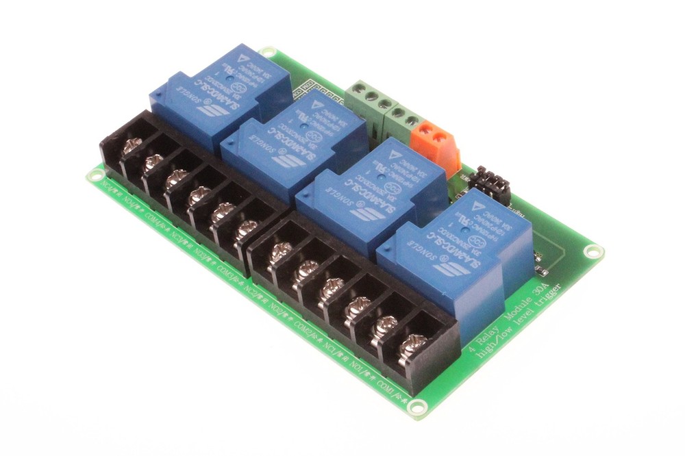NOYITO 30A 4 Channel Relay Module High Low Level Trigger with Optocoupler Iso...