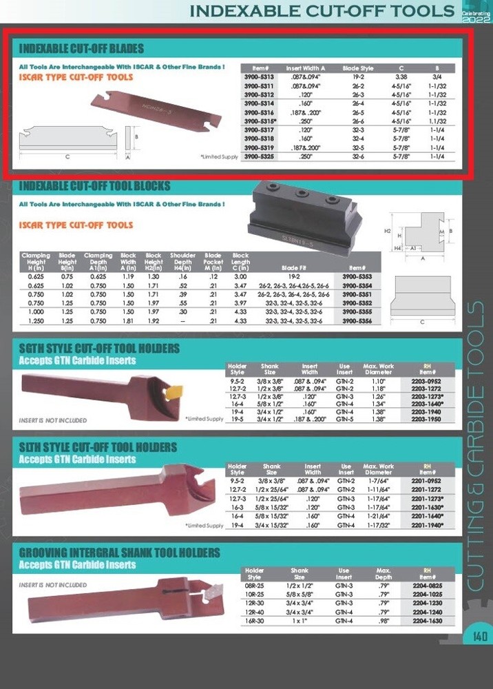 32-6 STYLE BLADE (3900-5325)