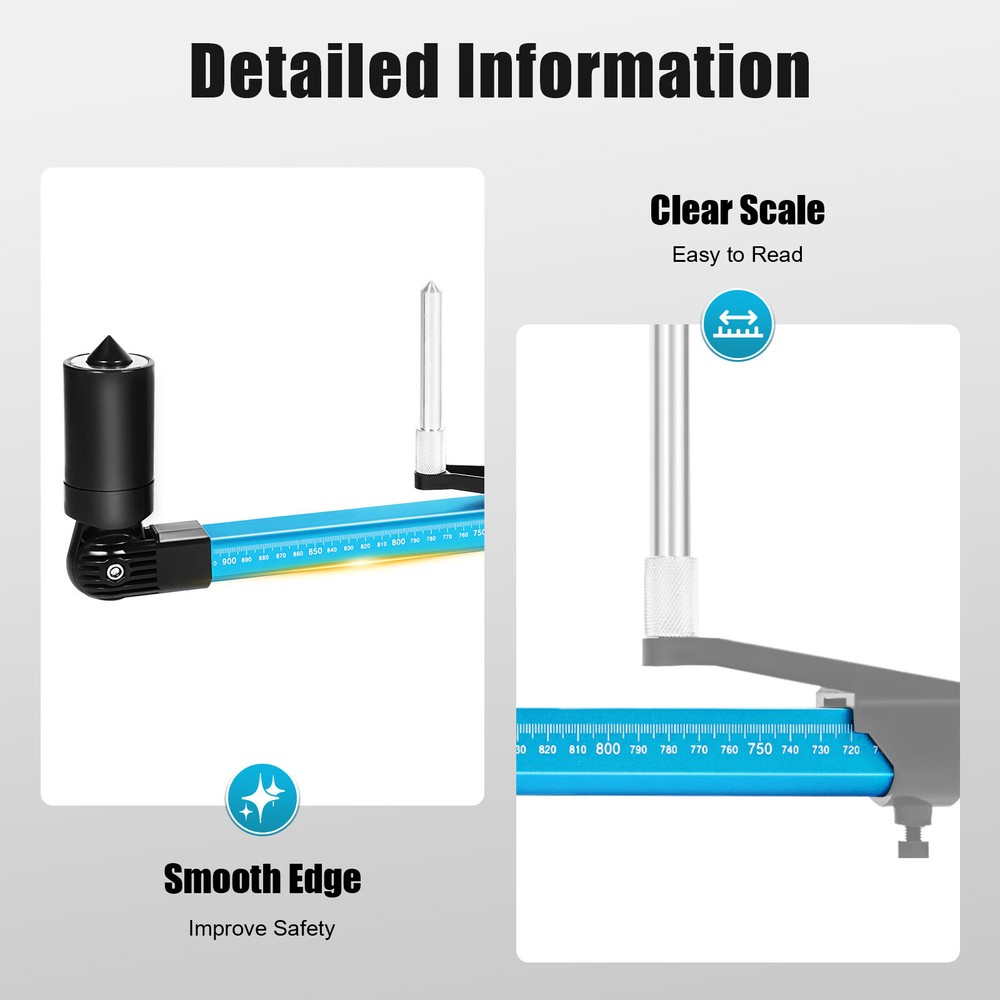 Universal High-precision 2d Measuring Ruler, 2d Measuring System For Car Repair