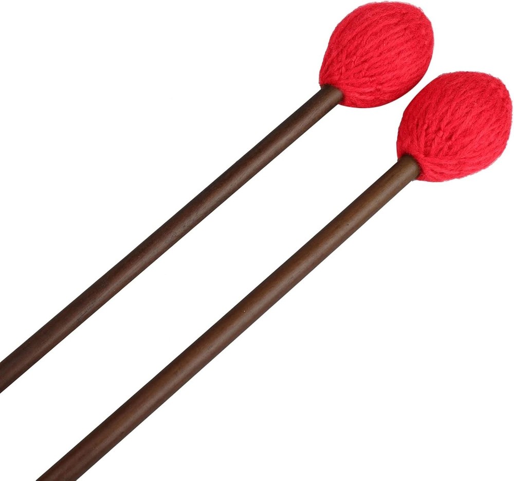 Durable Medium Hard Yarn Marimba Mallets with Maple Handle for Percussion Lovers