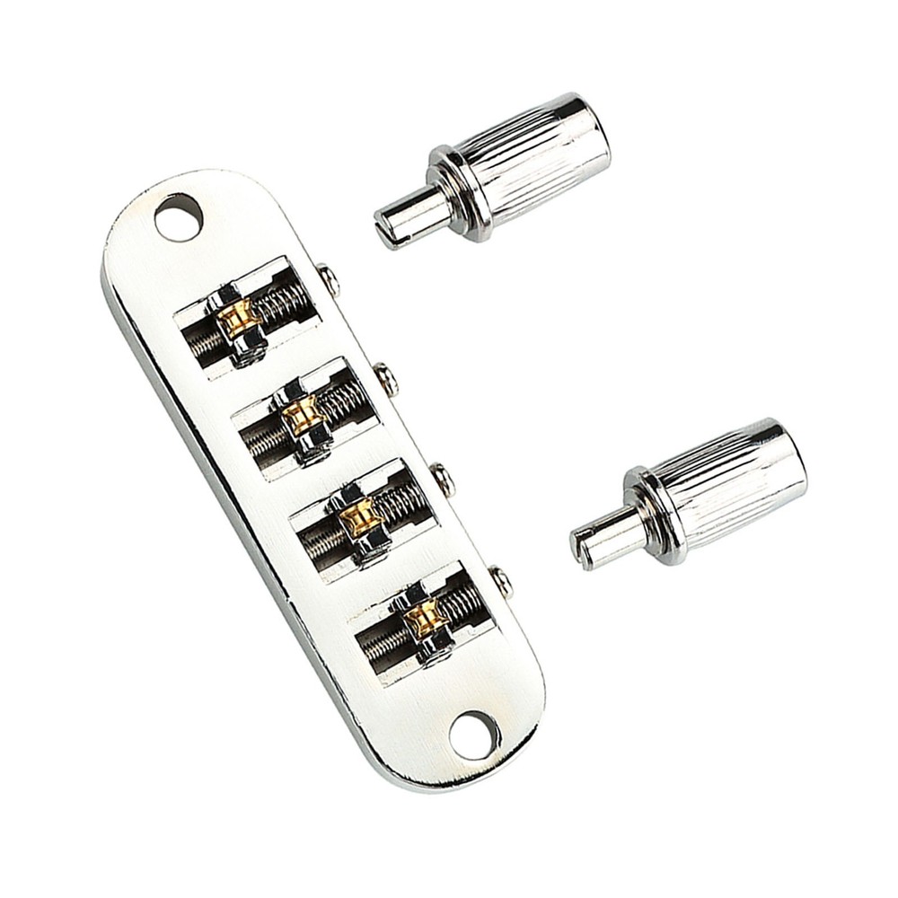 Roller Saddle Bridge Replacement Lightweight 4 String Guitar Bridge For HPGF