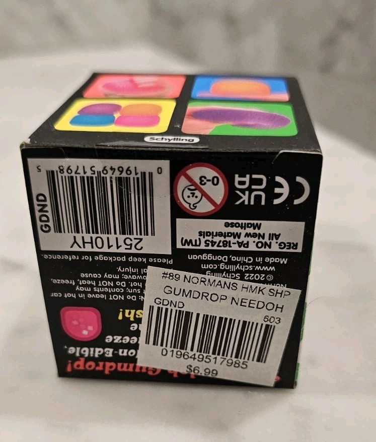 Needoh GUMDROP BLUE 🔵 Super Solid Squishy Nee Doh NEW. Ships Same Day