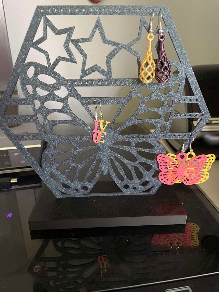 Cute Butterfly Star Earring Display Stand
