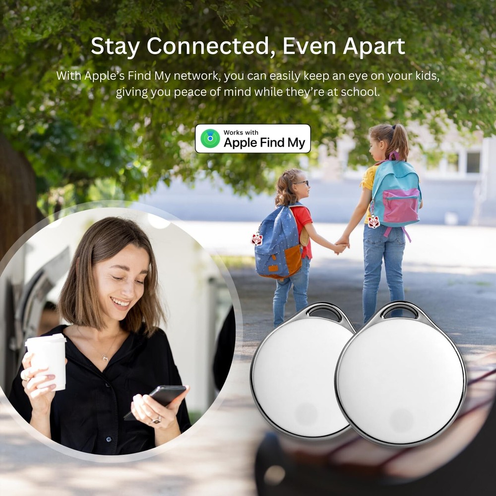 NIJITAG Air Tag-1Pack Smart Tracker Item Finder with Fox case, Bluetooth Item...