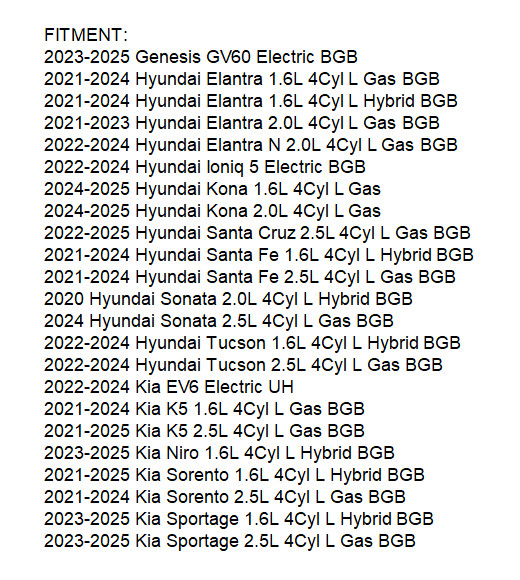 NEW Carbon Cabin Air Filter 97133-N9100 for 2022-2024 Hyundai Tucson 1.6L 2.5L