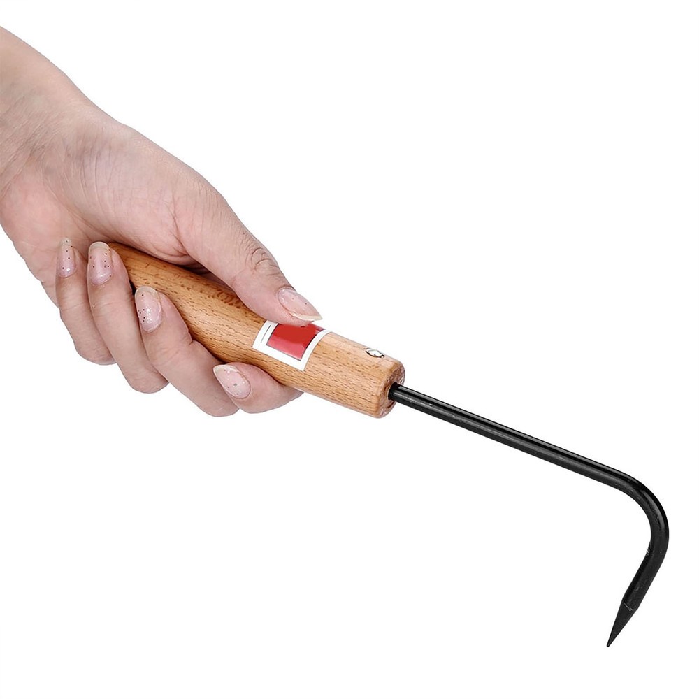 Root Hook Bonsai Tool, Root Pick Repotting Tool with Comfortable Wooden Handl...