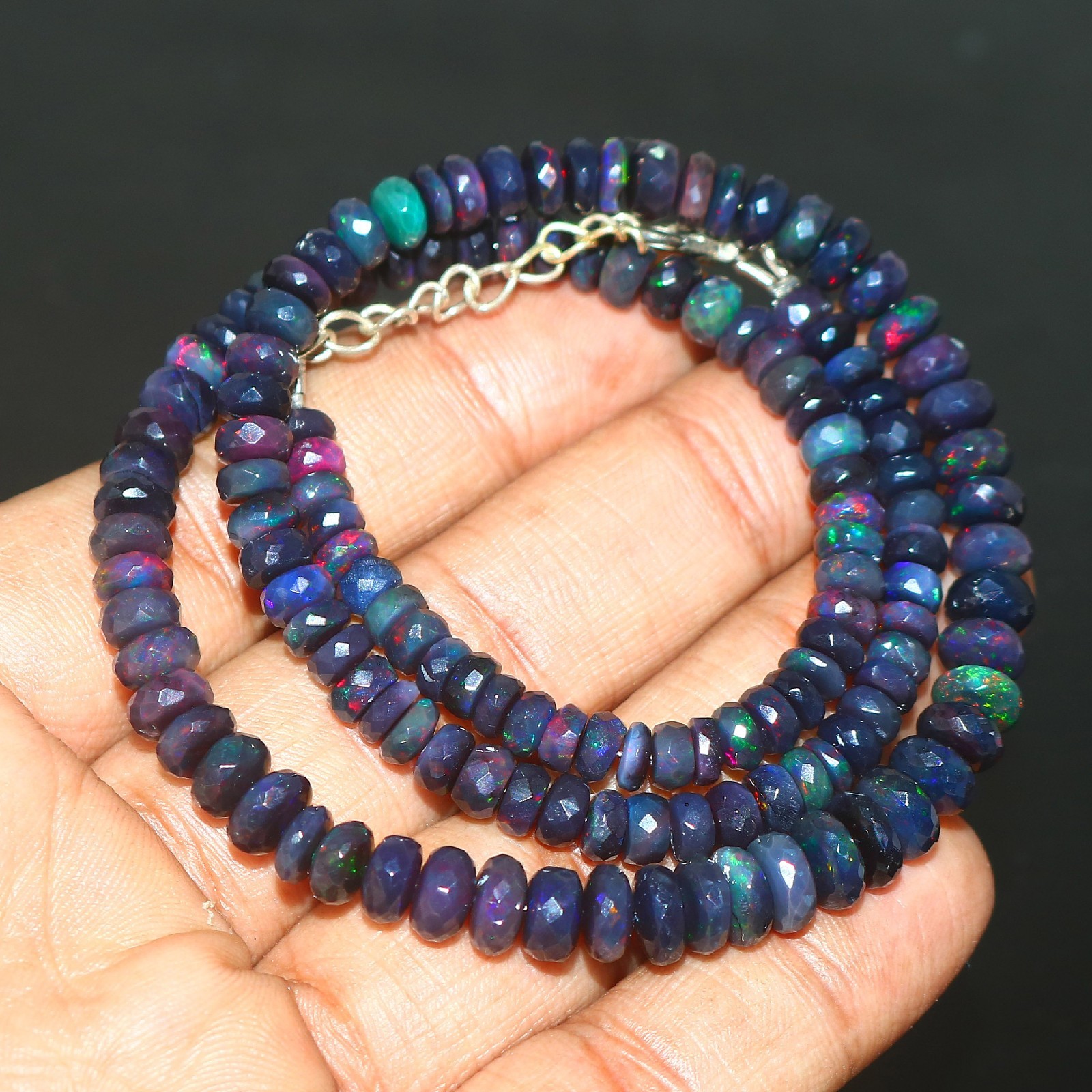 Natural Opal Bead Blue opal beads Rondelle Opal Gift for friend 7233