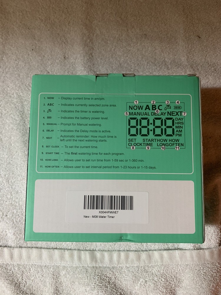 Oakred 3-Outlet Water Timer Independent Control Program Digital Garden Sprinkler