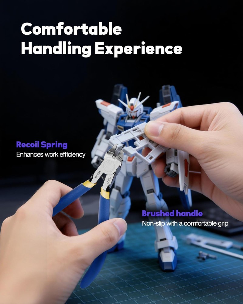 Model Nipper, 4.7 inch Ultra-Thin Single Blade Model Tools for Beginners, Spr...