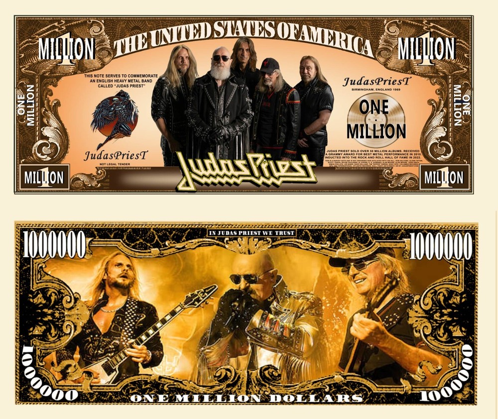 OUR JUDAS PRIEST NOVELTY NOTE  (2 Bills)