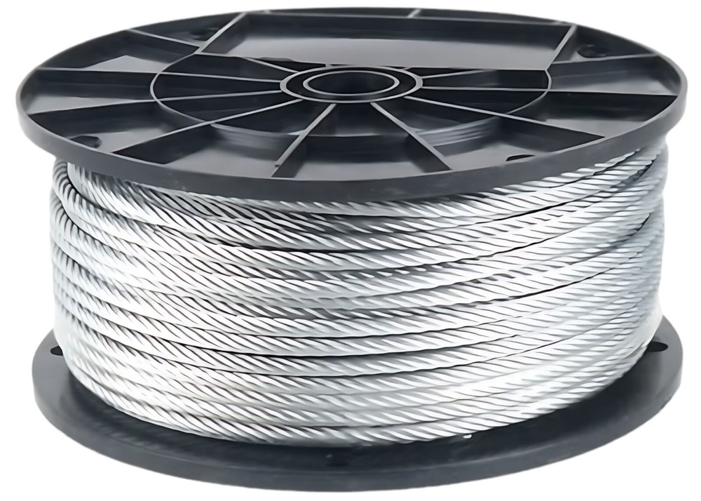 Galvanized Aircraft Cable Wire Rope 1/4" 7x19 - 500 ft DIY Decking Railing