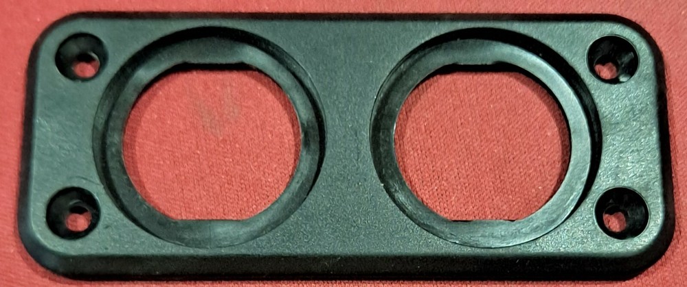 Black  Empty Accessory Panel 4 1/8" x 1 3/4"