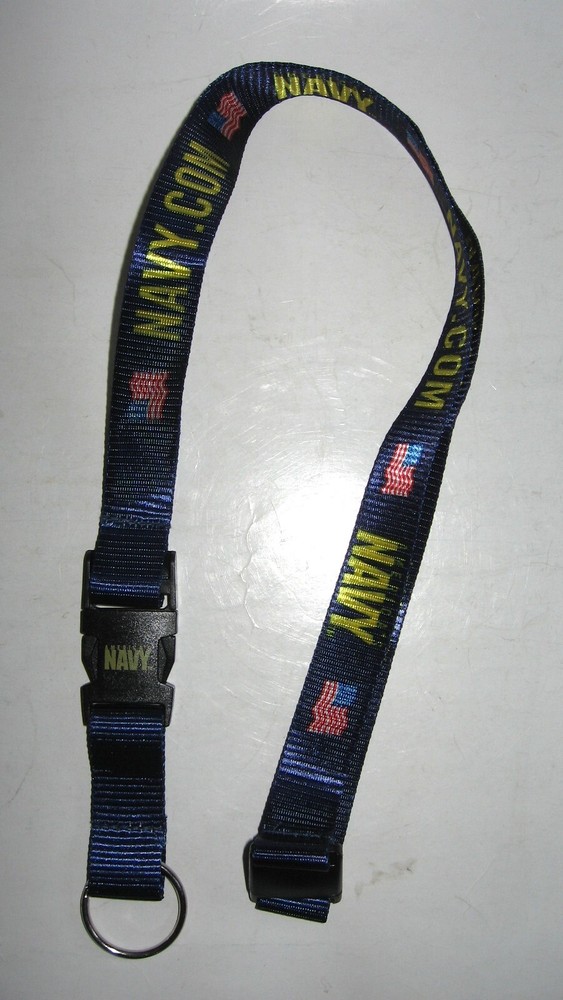 Navy Lanyard - American Flags - New