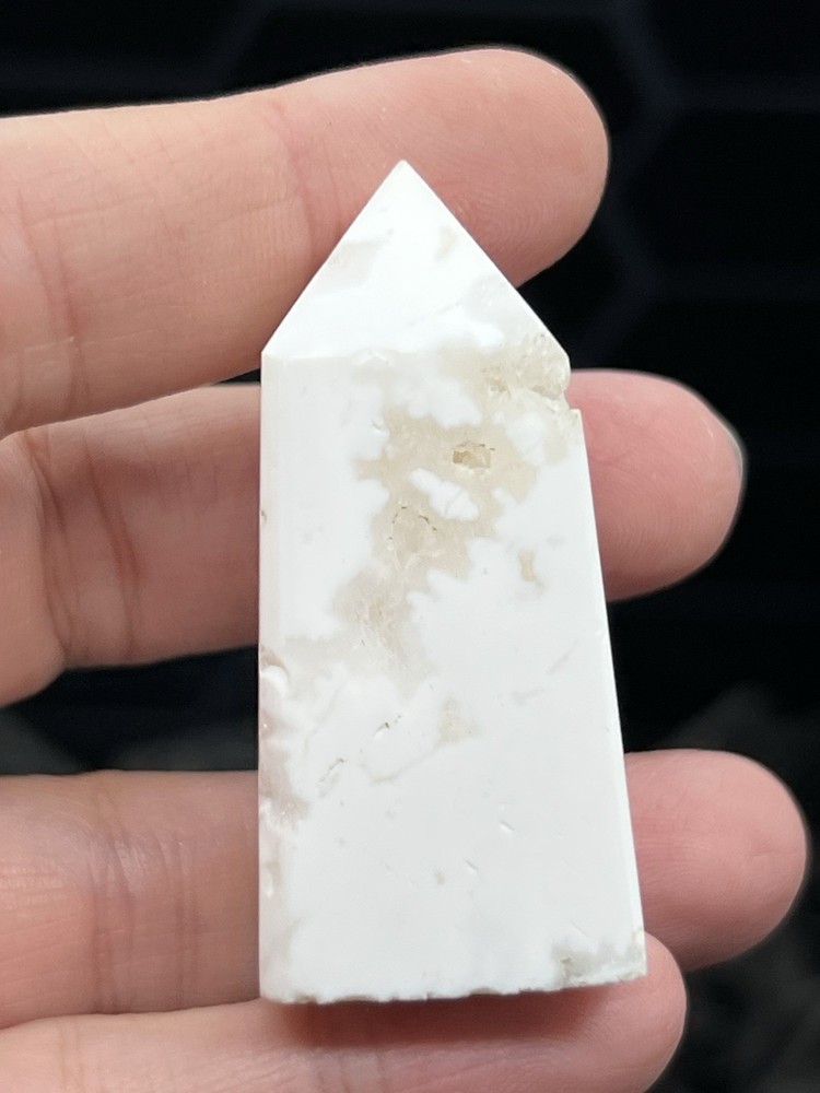 Natural White Agate Points Druzy L@@K Free ship & Gift