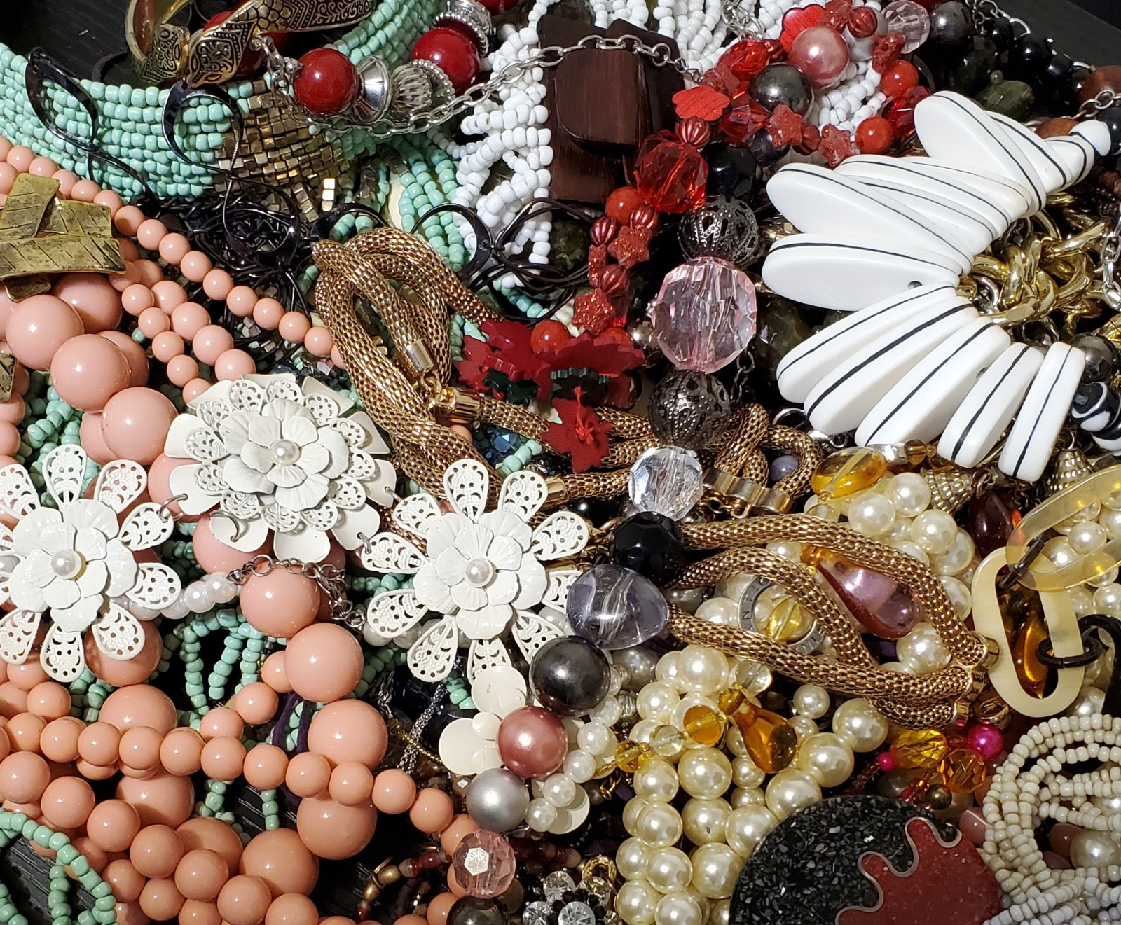 Vintage to Now Jewelry Estate Lot 1+ lb ALL wearable resell NO Junk FREE SHIP!!!