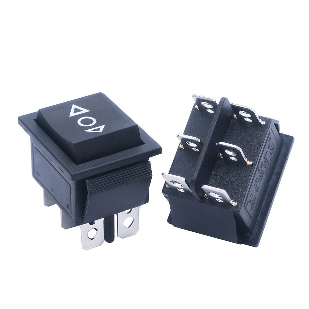 3pcs 12V Momentary Rocker Switch - DPDT Toggle Switch with Automatic Reset