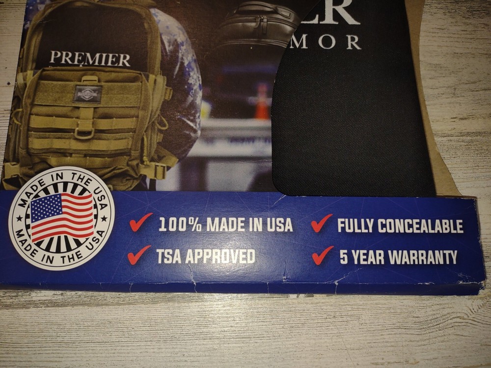 Premier Body Armor BPP-9005 Backpack Panel small universal fit 10"x12"