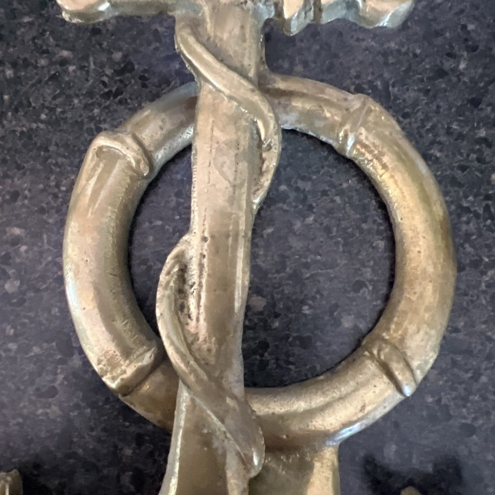 Vintage Brass Anchor Door Knocker