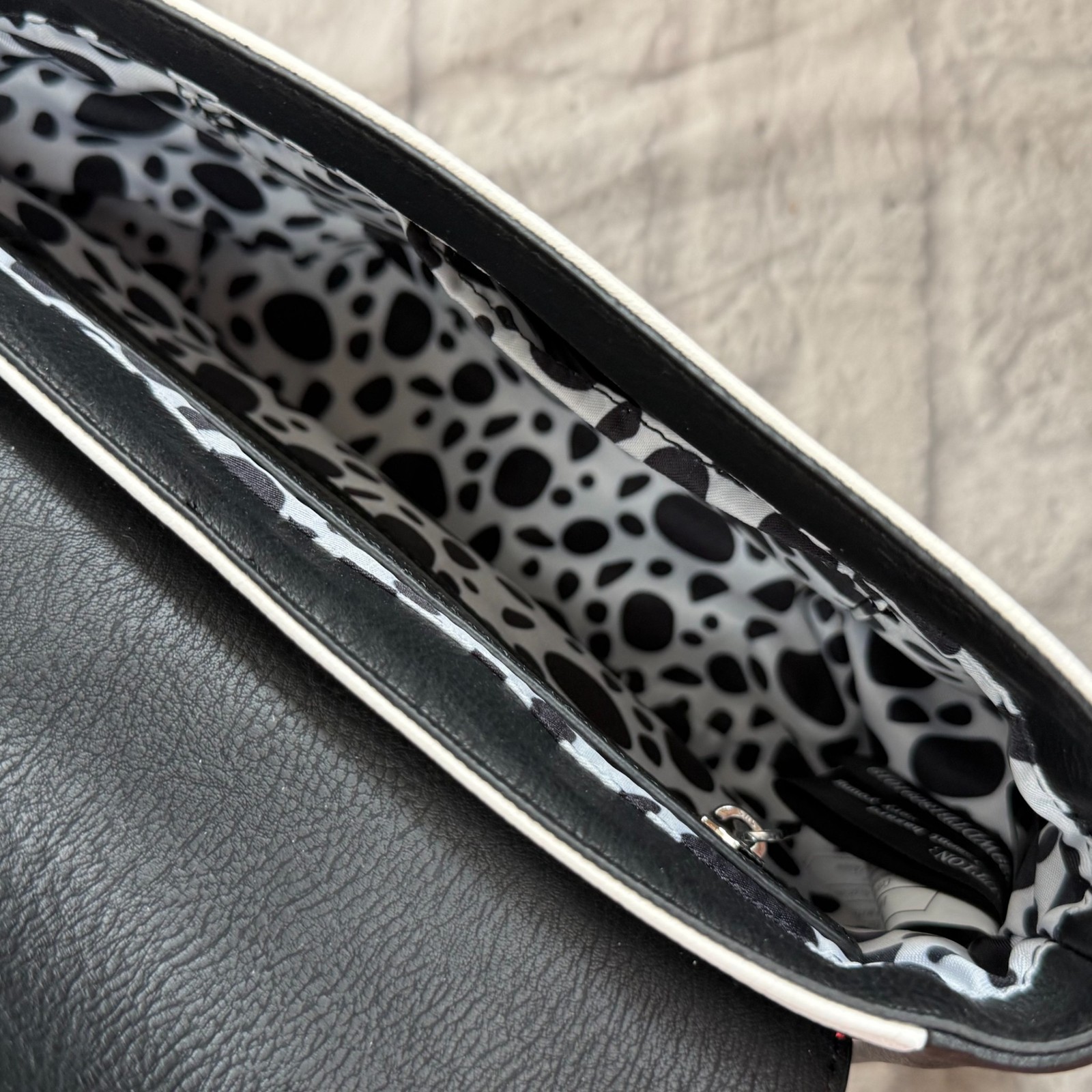 Disney Loungefly 101 Dalmatians Purse Embroidered Saddle Bag Striped Satchel NWT