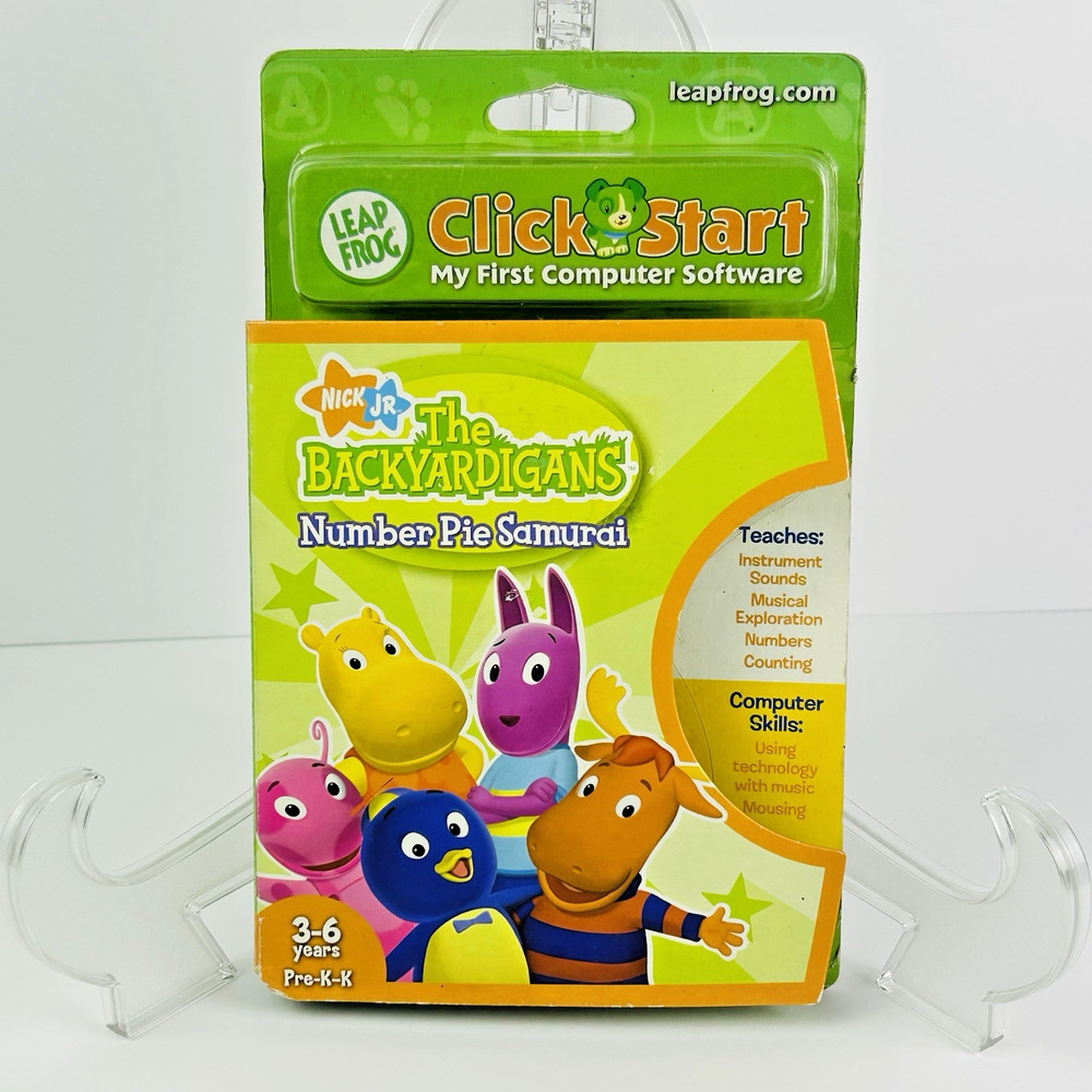 Leap Frog Click Start Nick JR The Backyardigans Number Pie Samurai 2007 New