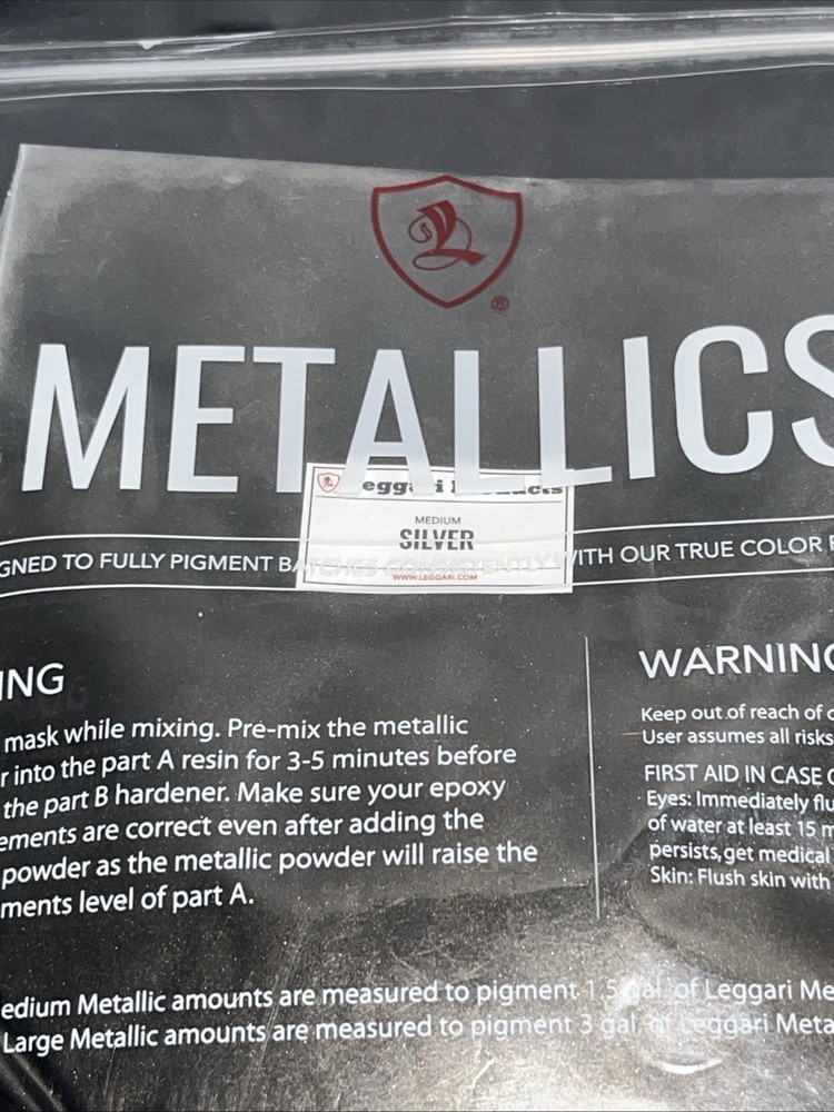 New Leggari Epoxy Metallics Medium Silver