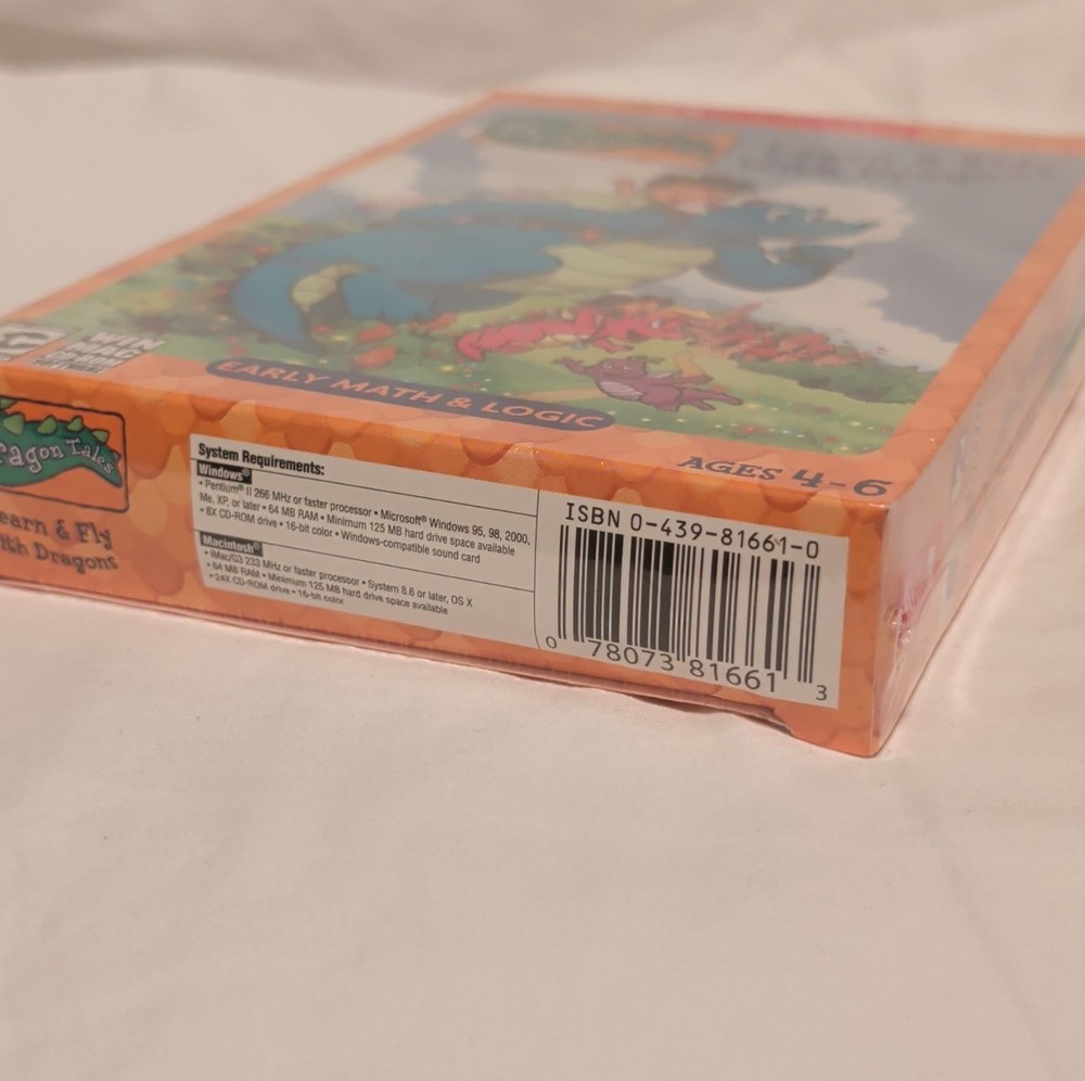 Scholastic Dragon Tales Learn & Fly With Dragons CD-ROM BOXED AND UNOPENED