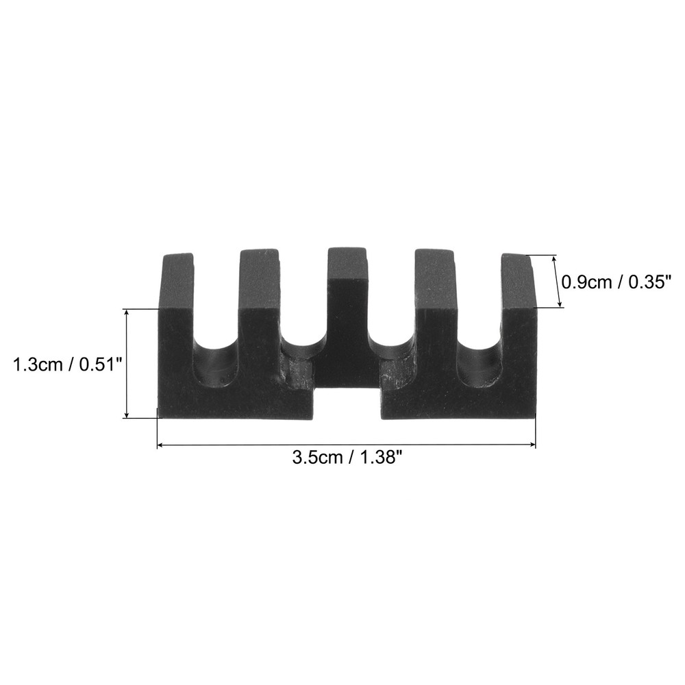 4Pcs Embedded Badminton Stringing Racquet Load Spreader Adapter Protector, Black
